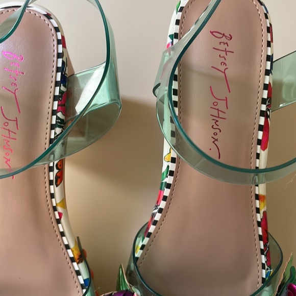 Betsey Johnson Floral Platform Sandals - Picture 2 of 6